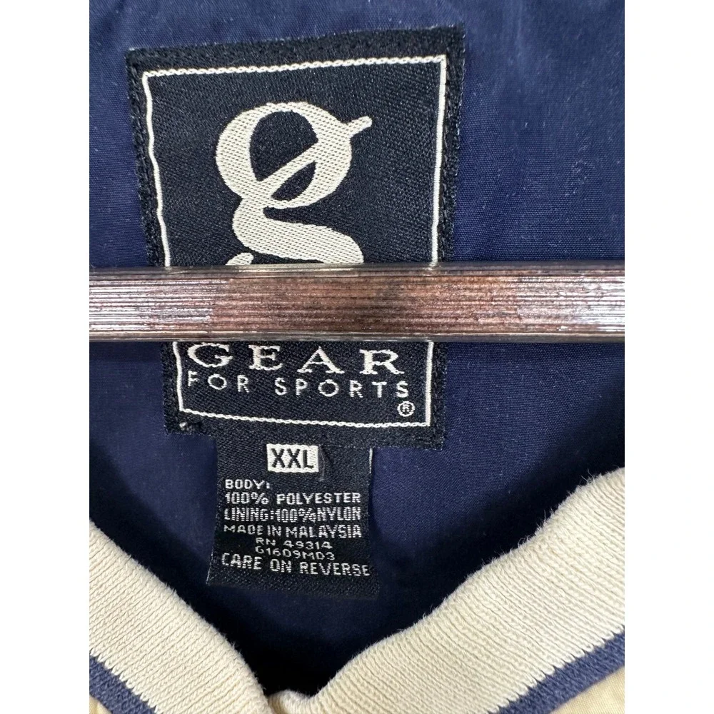 Gear For Sports Michigan Windbreaker Mens XXL Cream Good Pullover V-Neck NCAA